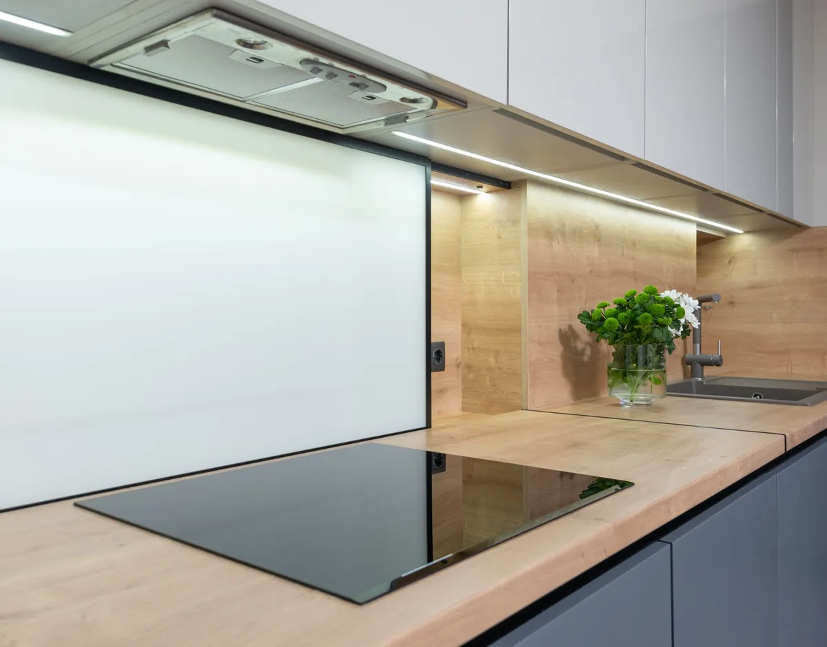 Frentes de cocina en vidrio